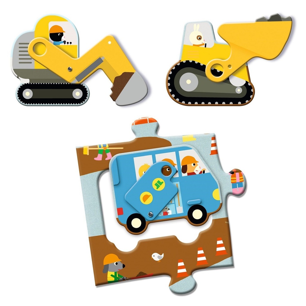Puzzle Géant - Le Chantier - 17 pcs