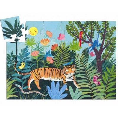 Puzzle Silhouette - La balade du tigre - 24 pcs