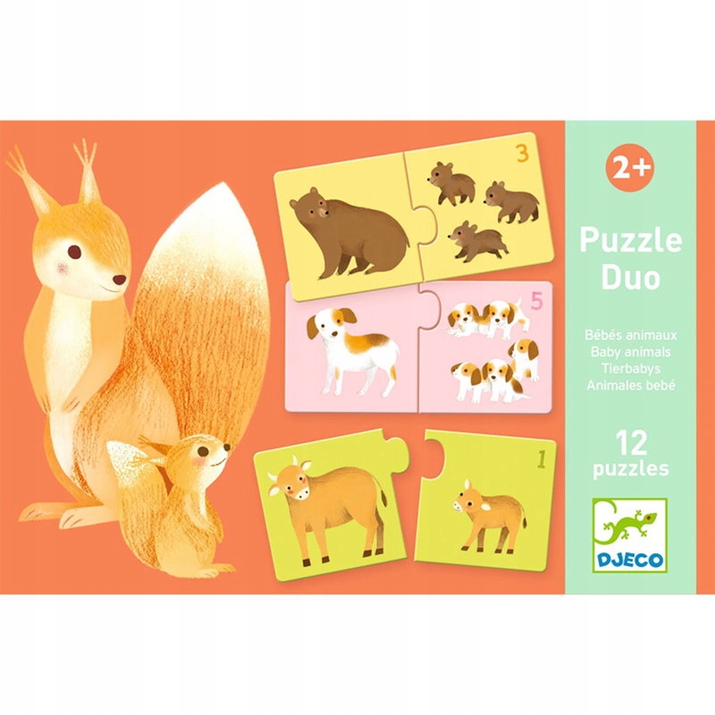 Puzzle Duo - Bébé Animaux